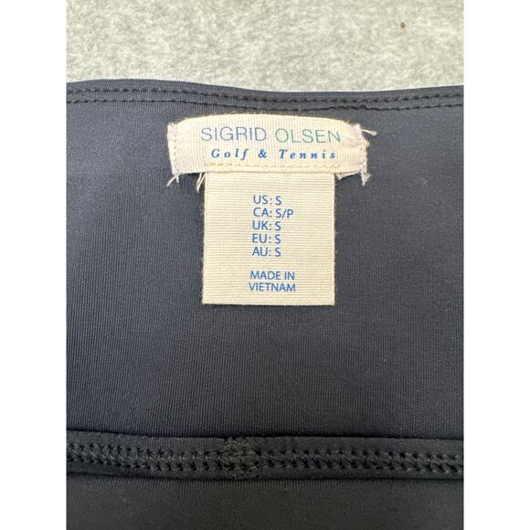 Sigrid Olsen Golf & Tennis Black Pleated Skort UPF 50 Small Stretch Activewear - Picture 7 of 9